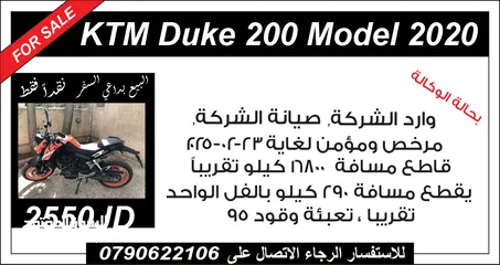  1 Ktm Duke 200 (2020) for Sale