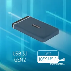  2 هارديسك داخلي مساحة 250 جيجا بايت  ترانسيند Trancsend Portable SSD Hardisk ESD270C 250GB