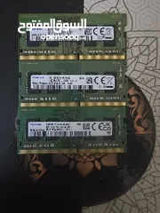  1 رامات لابتوب DDR4 سامسونج تردد 3200 4GB