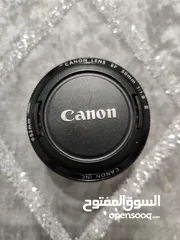  1 Canon EF 50mm f/1.8 II بحال الجديد بالكرتونه