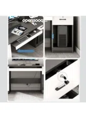  3 مكتب دراسة وعمل عصري – تصميم ذكي ومساحة عملية   تصميم عصري بلون هادئ يناسب كل الديكورات الح