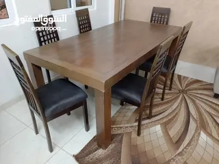  2 طاولة سفره 6 كراسي بحاله الوكاله