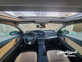  20 مازدا 3 زوووم موديل 2013 فل كامل مع الفتحه بأعلى صنف ومواصفات من فئتها  MAZDA 3 ZOOM MODEL 2013