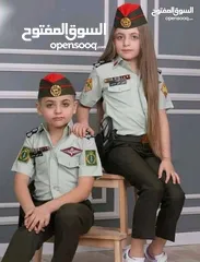  8 ملابس دشداش و عقال و غبايه و ثوب تراثي بنات اطفال   لباس جيش درك امن عام عسكري الجيش الاردني