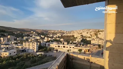  4 شقة عظم مساحتها 160 متر قرب مدرسة بكالوريا الرواد نابلس بيت ايبا اطلالة كاشفة وواسعة مع برندتين