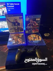  3 بلاستيشن4 مع4 سيديات وكل الأسلاك