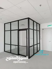  22 aluminium glass and wood cabinet