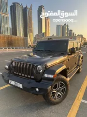  3 Jeep Wrangler Unlimited Sport, 2021, Full service history, Excellent condition, GCC