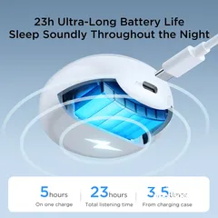  4 سماعات جويروم JOYROOM Cozydots JR-TS2 – راحة تامة ونوم هانئ بتقنية إلغاء الضوضاء النشطة