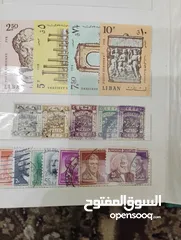  9 مجموعه كبيره من الطوابع عربيه و اجنبيه للبيع