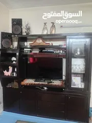 1 بيع بوفيه قطع خشب زان شبه جديد
