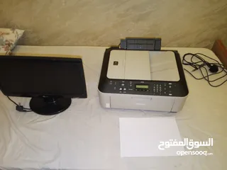  4 طابعة كانون مع شاشة lg للكمبيوتر طابعة متعددة الاستخدام وشاشة للكمبيوتر جيدة وقوية ومناسبة للالعاب.