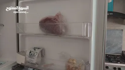  1 ثلاجة  ال جي بابين فضي