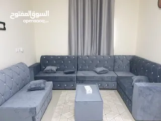  4 للإيجار الشهري شقة مفروشة غرفة وصالة في كورنيش عجمان