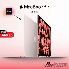  2 MACBOOK AIR M2  15INCH 8RAM 256GB