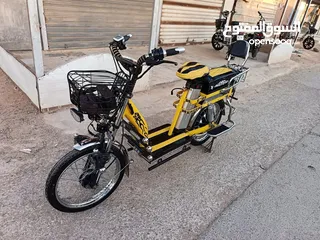  2 دراجة كهربائية بطارية اكبر حجم  72/22 كفالة مشي 50 كيلو واكثر ان شاء الله