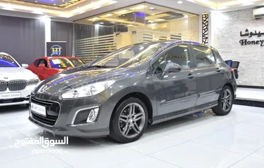  2 Peugeot 308 TURBO ( 2014 Model ) in Gray Color GCC Specs