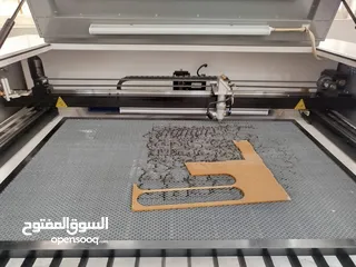  8 مكينة ليزر شبه جديده laser machine cnc