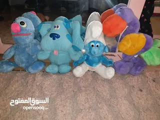  1 العاب اطفال محشوه للزينه واللعب بحاله جيده جدا  للبيع مجموعه او كامله