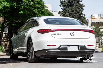  17 Mercedes EQS450+ 2022  السيارة مميزة جدا و قطعت مسافة 36,000 كم