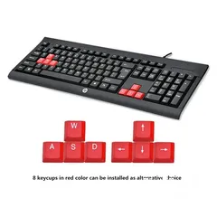  3 HP KM100 Usb Wired Gaming keyboard - كيبورد جيمينج من اتش بي !
