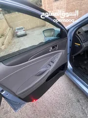  8 هونداي سوناتا هايبرد موديل 2014 مميزة لون ازرق بلو فل اضافات