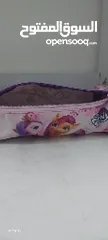  4 pink kids pony pencil case