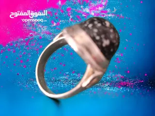  5 silver ring with al Mourad stone خاتم فضة بحجر المراد