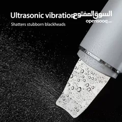  5 جهاز تنظيف البشرة بعمق بالموجات التراسونيك تنظيف الزيوان و الجلد سكن سكرابر Ultrasonic Skin Scrubber