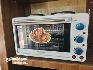  1 فرن مع غاز كهربائي