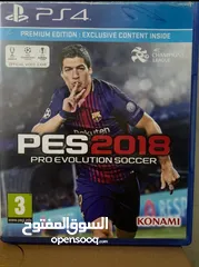  1 اشرطت PS4 (PES18) وRED DEAD) 1REDEMPTION)