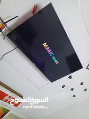  8 شاشه ماجيك اسمارت صلاة النبي وكاله 43 بوصه ولا خشط مع اغراضه