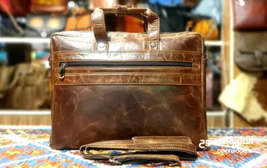  17 Leather laptop and office bags حقائب جلدية للكمبيوتر المحمول والمكتب