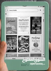  3 Kindle in Matcha color قارئ الكتروني كيندل لون ماتشا جديد