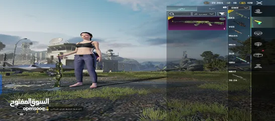  8 حساب ببجي للبيع - مستوى 56 - سكن M416 الثلجي - ربط كامل  + ضمان بعد البيع