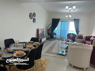  6 4 غرف و 2 صاله مفروشه للإيجار الشهري   (( 3 غرف نوم كبيره + غرفه خادمه ))