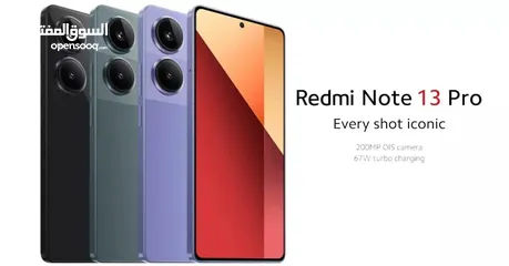  2 عرض حصري جديد شاومي Redmi Note 13Pro 8GB-256GB كفالة الوكيل لدى سبيد ستور