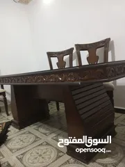  2 طاوله سفره تفصيل  ست كراسي بحاله الوكاله