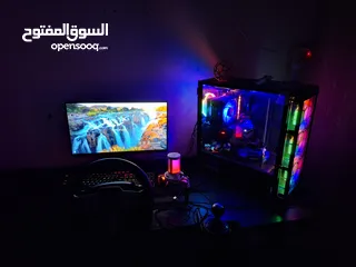  1 بسم الله ما شاء الله  Computer Gming  نظيف كامل مكمل  معه كلشي