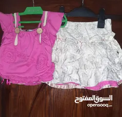  8 ملابس بناتي اطفال و بلايز و جاكيتات ستاتي  بحال الجديد صيفي و شتوي