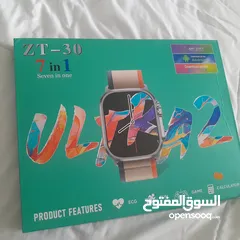 1 ساعه ذكيه ناقصه جلدتين مستعمله بحال الجيد