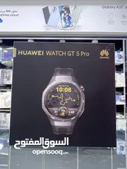  2 Huawei GT5 Pro (46mm) Gray ساعة هواوي  جي تي 5 برو جديدة مسكرة بالكرتونة اللون الاسود  كمية محدودة