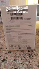  2 سماعة بلوتوث ماركة إيسر  acer لون بيج