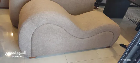  5 كرسي الاسترخاء love seat تفصيل جديد لم يستخدم مستورد من دمياط مصر خشب زان