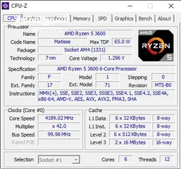  1 AMD Ryzen 5 3600