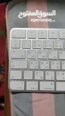  4 لوحة مفاتيح أبل ماجيك (Magic Keyboard) أصلية – عربية/إنجليزية + بصمة لا يوجد علبه ولا شاحنه