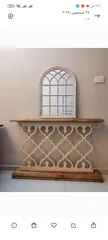  1 كونسول خشب مع مرايه فخامه