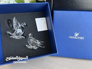  1 Swarovski Turtledoves Crystal Decoration