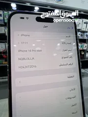  12 iPhone 14 Pro Max 256GB ايفون 14 برو  ماكس مستعمل بحالة الوكالة مش مفتوح او مصلح نهائيا بطارية 91٪؜