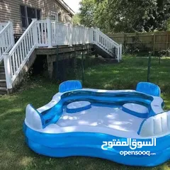  11 بركة سباحة عائلية مع اربعة مقاعد